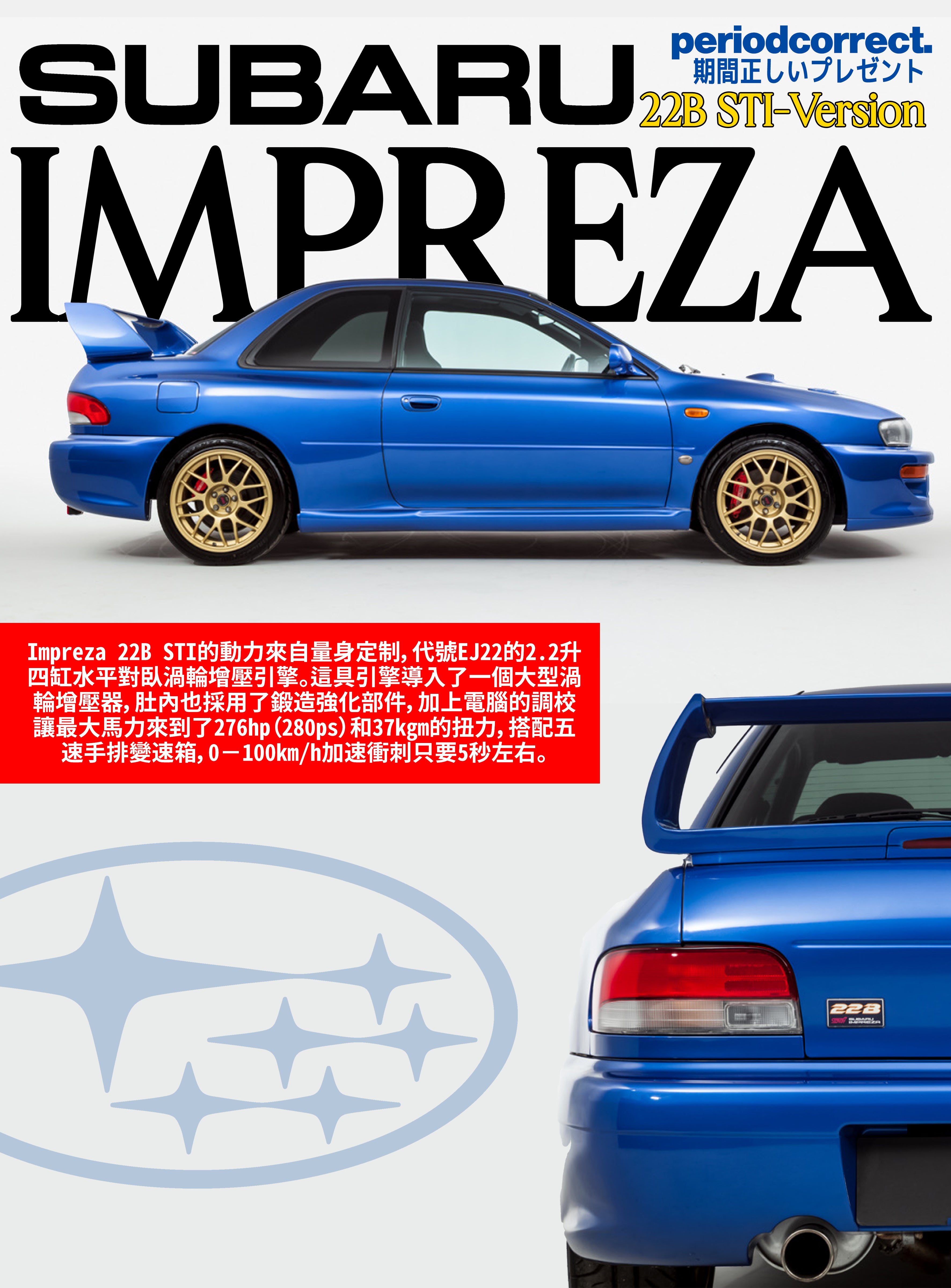 Impreza 22B Poster – period correct posters.