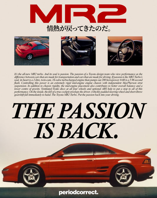 MR2 SW20 Poster