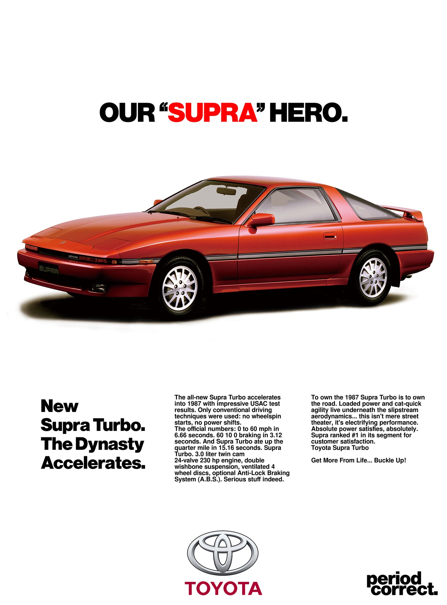 Toyota Supra MK3 Poster